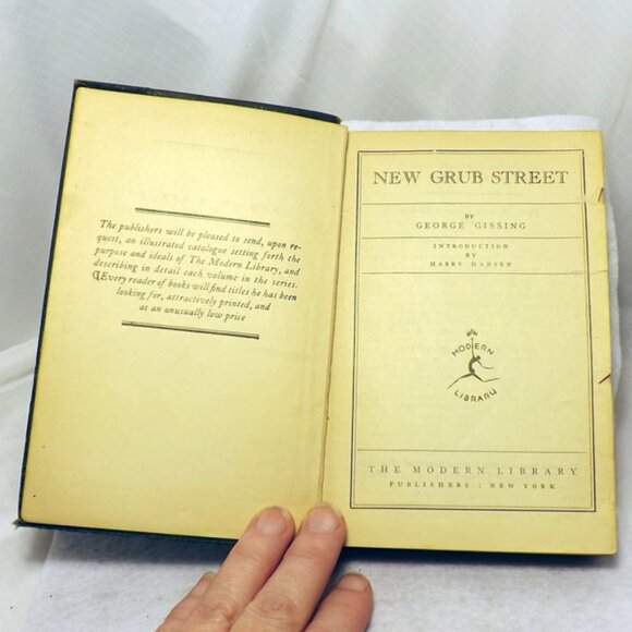 VTG Book "New Grub Street" by George Gissing - Picture 9 of 14